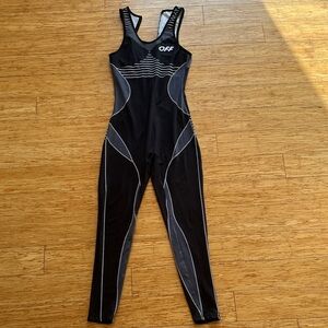 OFF Black and Gray Athletic Jumpsuit